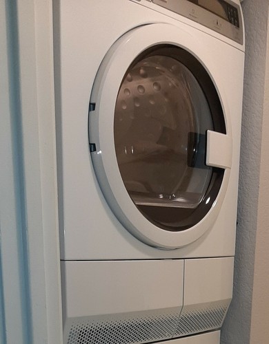 Used electric clothes dryer - clothes,